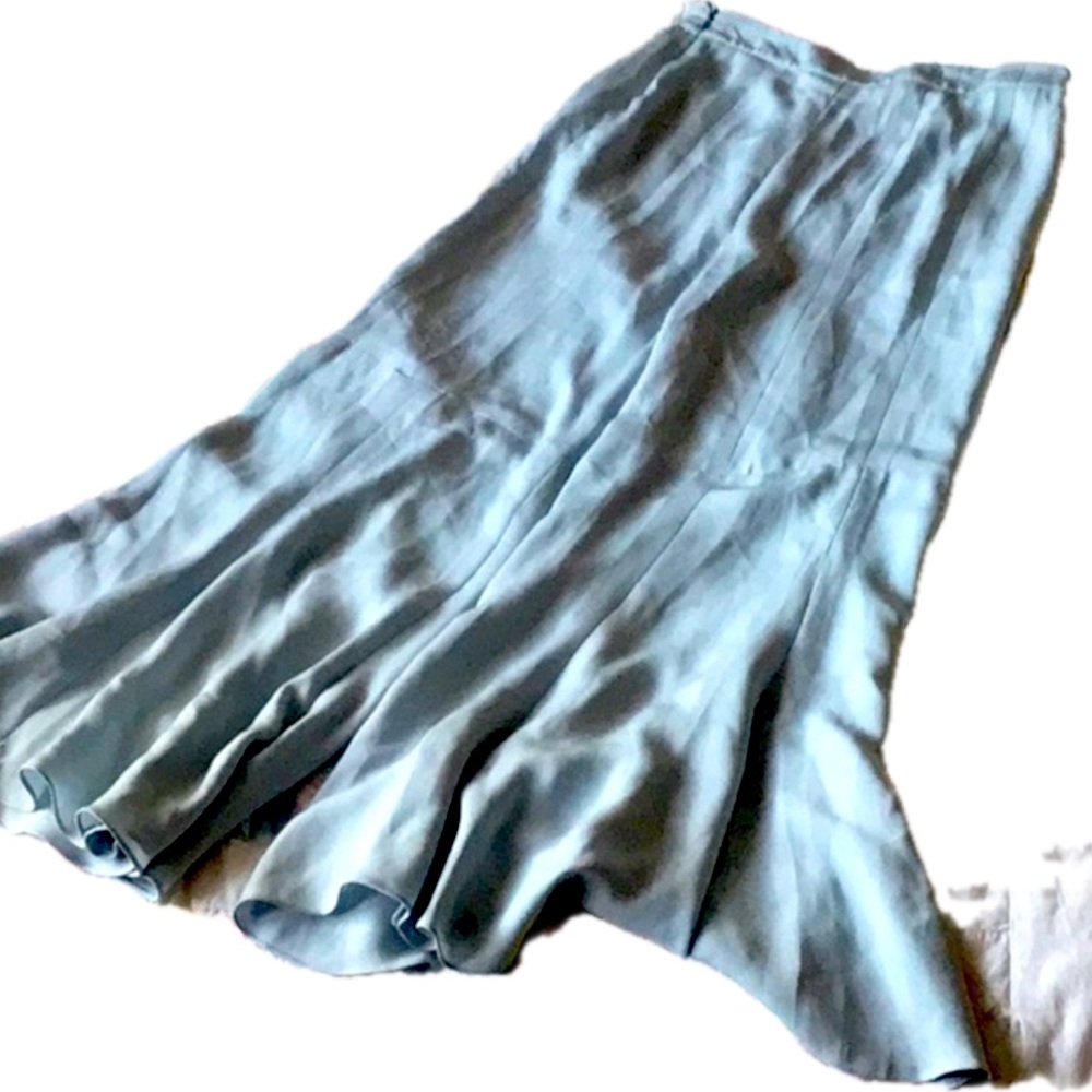 Valentino cropped baby blue Flare bottom pants